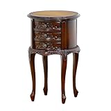 クロシオ コモ ラウンドチェスト3D ブラウン 幅39cm アンティーク風 サイドテーブル