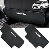 HUDIY（フーディ） 新型 シエンタ 10系 専用 キックガード sienta 10系 3代目 専車専用 シート バック キック マット 後部座席 プロテクター 汚れ防止 蹴り防止 バックプロテクター 内装 パーツ カスタム ドレスアップ 取付簡単 運転席/助手席対応 2枚セット (シエンタ 10系 専用)