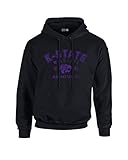 NCAA Kansas State Wildcatsアーチ50 /50 Blended 8オンスフード付きスウェットシャツ、M、ブラック