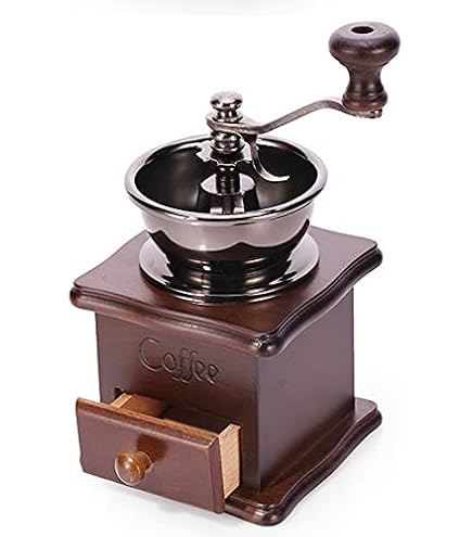 Amazon｜コーヒー豆ひき機 手動 コーヒーミル 手動 木製