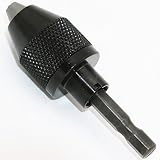 鯉物語 1/4-6.35mm チャック能力 0.3-6.0mm ミニ マイクロ アルミ ハンド ドリル ビット で キーレスチャック 充電ドリルチャック ２個セット
