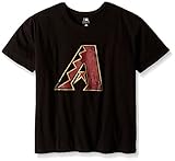 MLB Arizona DiamondbacksレディーススクープネックロゴTシャツ、1 x、ブラック
