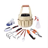 10 Pcsgardentoolsガーデニングハンドバッグガーデンセット、ガーデンツールセット、バケツ