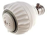 Shower Pro Massage ON/OFF Showerhead White 1.5 with pressure compensating flow controller, Super low