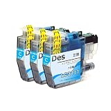 ブラザー(brother)用 LC3111 インクカートリッジ C lc3111c 互換インク シアン 計3本 対応機種：DCP-J582N DCP-J973N DCP-J978N-B DCP-J978N-W DCP-J982N-B DCP-J982N-W DCP-J987N-W DCP-J981Nなど【残量表示/大容量タイプ/安心三年】