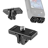 PULUZ Insta360 X5/X4/X3用磁気クイックリリースマウント CNCアルミ製 折りたたみ式マグネットベース 1/4”ネジ口付き Insta360 4用マウントベース Insta360 X5用クイックリリースベース アクションカメラ用クイックシューブラケット インスタ360 X3用マウントアダプター 耐衝撃性