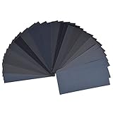 SODIAL 36ピース400？3000サンドペーパーの分類、ドライ/ウェット、9 x 3.6インチ、自動車用サンディング、木製家具仕上げ、木材旋盤仕上げ用