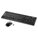 BUFFALO 無線2.4GHz フルキーボード 静音マウスセット ブラック BSKBW125SBK