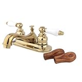 Elements of Design EB602B Elizabeth 4" Centerset Lavatory Faucet with Retail Pop-Up, 4-1/2" in Spout