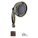 Rohl 1151/8TCB Three Function Five Jet Straight Classic Handshower with All Metal Brass Handle and F