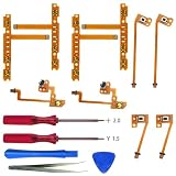 【10 in 1+道具5点セット】switch lrボタン 修理 ジョイコン 修理 交換用部品 Switch Joy-Con 左/右 L/ZL/ZR/SL/SR コントローラ修理キット NS Joy-CON スイッチ コントローラー 修理キット 修理ツール付属