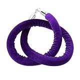 MagiDealキューDivider Crowd Control Stanchionバリア投稿ロープ1.5 M長6色 1.5m パープル