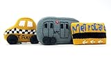 Estella Baby Toy Set with Rattles - Taxi, Train and Metrocard by Estella