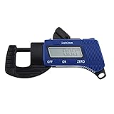 MOONRISE デジタル シックネスゲージ マイクロメーター 0.01～12.00mm 紙 フィルムの厚み 細い線の計測に 高精度