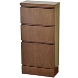 ライフスタイリングショップ キッチンラック 幅40.5×奥行20cm 薄型 窓下収納 ウォールナット 木製 DL-158