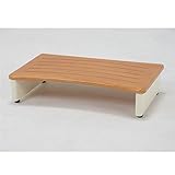 玄関踏み台/ステップ 【幅60cm】 ナチュラルホワイト アジャスター付き 【代引不可】 生活用品 インテリア 雑貨 インテリア 家具 玄関台 top1-ds-1831773-ah [簡素パッケージ品]