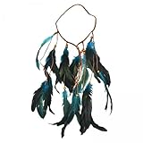 Dickly ボヘミアンフェザーヘッドバンド3個 レディースヘッドピースタッセルヘッドドレス ヒッピーヘアバンド フェスティバル写真小道具イ