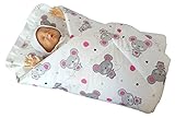 BlueberryShop Classic with Pillow Swaddle Wrap Blanket Sleeping Bag for Newborn baby shower GIFT 100