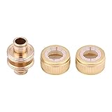 Qiilu ホース継手コネクタ 蛇口パイプホース継手 真ちゅう 1 / 2inch