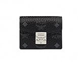 【エムシーエム】 MCM 黒二つ折りカード財布折りたたみウォレットジッパーコイン収納 Card Holder Wallet Black [並行輸入品]