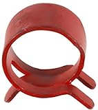 100 1/2" Spring Action Hose Clamps Red [並行輸入品]