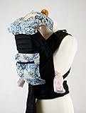 Mei Tai With Hood and Pocket - Blue Paisley by Palm and Pond