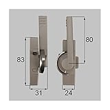 LIXIL 新日軽 引違い窓 錠 クレセント 8AKEY72R *製品色・形状等仕様変更になる場合があります*
