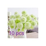 Moobom 飾花　人工観葉植物 ブーケ 花束　美しい ロマンチックな雰囲気 ホーム飾り 室内装飾　飾り物 10pcs (ホワイト)