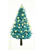 クリスマスツリータペストリー【6ｍ星形イルミネーションライト付き】75ｘ150㎝ クリスマスタペストリー クリスマス飾り 壁掛け クリスマス飾り壁 タペストリー 壁掛け(150*75(ライト:シャンパンゴールド))