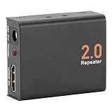 HDMI 2.0リピーター、スプリッターエクステンダーシグナルアンプアダプターサポート3D伝送4K/2K @ 60Hz（HDTV/PS4/DVD用）