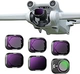 NEEWER NDフィルターセット コンパチブル Mini 3 Pro 6枚 CPL ND8 ND16 ND32 ND64 ND128 減光フィルター 偏光フィルター ドローンレンズアクセサリー 軽量プラスチックフレーム マルチコートHD光学ガラス