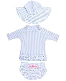 RuffleButts SHIRT ベビー・ガールズ カラー: ブルー