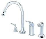 Danze D409112 Melrose Single Handle High-Rise Kitchen Faucet with Spray and Soap Dispenser, Chrome, 