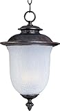 Maxim Lighting 85199FCCH One Light Chocolate Frost Crackle Glass Hanging Lantern, Brown [並行輸入品]