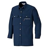 マクマオン 長袖シャツ ネイビー サイズ3L 春夏用 182 作業着 作業服