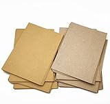 紙屋さんのクラフト板紙"310-A5" 80枚 厚さ約0.42ｍｍ 1枚約11ｇ ブラウン／ライトブラウン（表裏別色） クラフトボード 日本製 クラフト板紙KB３１０Ａ５／８０枚