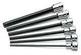 SK Hand Tools 19726 6-Piece 3/8-Inch Drive Metric Long Hex Bit Socket Set by SK Hand Tool