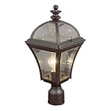 Trans Globe Lighting 5085 BK 1-Light Post Lantern, Black [並行輸入品]