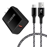 急速充電器 type-c Android充電器 qc3.0充電器 18W/3A スマホ充電器 USB-Cケーブル 0.91m/1本 QC3.0アダプター アンドロイド 携帯急速充電器 acアダプター タイプC電源コード USBコンセント 電源アダプタ Aquos zero6 R6 sense6,Galaxy F52,Note 20 20Ultra 10 9,S22 S21 FE S20 S10 Plus,A20s A42 A50s A51 A52 A70s A71 A80 A90,Z Flip3 Z Fold3,Moto G8 Z5 Z4 Z3 Play Z2 Z Force,LG G5 G6(ブラック)