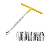 KISENG 12pcs ソケットラチェットレンチセット 1/2インチ ドライブスパナ 外部スクリュードライバビットソケット