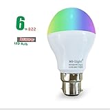mi-light調光機能付きLED電球RGB + CCT LEDスポットライトスマートLEDランプ 6W E22 RGBWW
