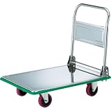 トラスコ中山 TRUSCO オールSUS製運搬車 折りたたみ式 915X615 省音ウレタン車