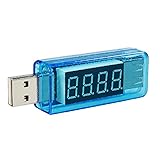 B-PING USB 簡易 電圧 電流チェッカー ストレート型 (3V〜7.5V，0A～3A) USB電圧電流チェッカー テスター モニタ 電流検電機 1個