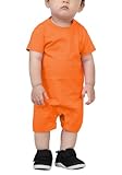 [プリントスター]半袖 [2枚セット]5.6オンス ベビー ショート ロンパース 00200-BSR SET 015 オレンジ 70cm [キッズ]