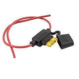 DealMuxヒューズWインライン20Aカーヒューズホルダー防水コンテナワイヤリード