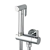 AZOS 壁付 清潔 便利 ハンディおしり洗浄器 ウォシュレット水栓 壁付バスルーム・トイレ用蛇口 シャワーヘッド クロームメッキ表面処理 単一冷蛇口 FXQ011