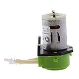 SONONIA アクアリウムラボ対応 12V 蠕動　液　ミニ　チュアホースポンプ　液体ポンプ　全3色 - 緑