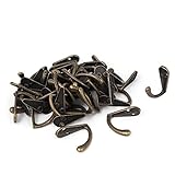 uxcell Antique Style Bedroom Single Hanger Screw Mount Wall Hooks 50pcs [並行輸入品]