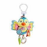 JIOLK ラトル 赤ちゃん 透明エプロン ベビーカーおもちゃ ハンギングトイ ガラガラ おもちゃ ベビーぬいぐるみ ふわふわ　動物 かわいい ベビーカー掛け 新生児 プレゼント 出産祝い