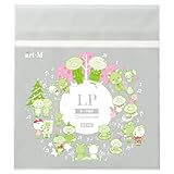 アート・エム【国産】本体側テープ付 透明OPP袋（透明封筒）40ミクロン厚（厚口） (100枚, LP用 #40(厚口)(325×310+フタ60mm)/二つ折り発送)